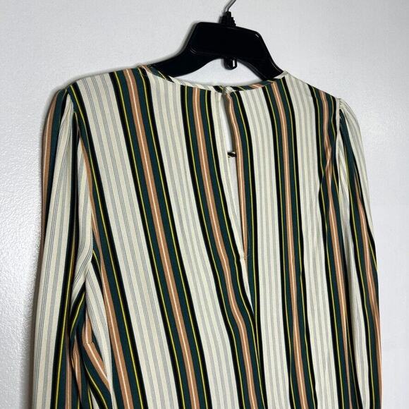 BCBG Generation Women's XS Asymmetrical Striped Long Sleeve Dress NEW - Picture 7 of 10